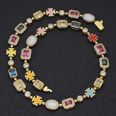 10mm Colored Gemstone Art Chain - icrush - schmuck