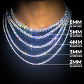 4mm Moissanite Tennis Chain - icrush - schmuck