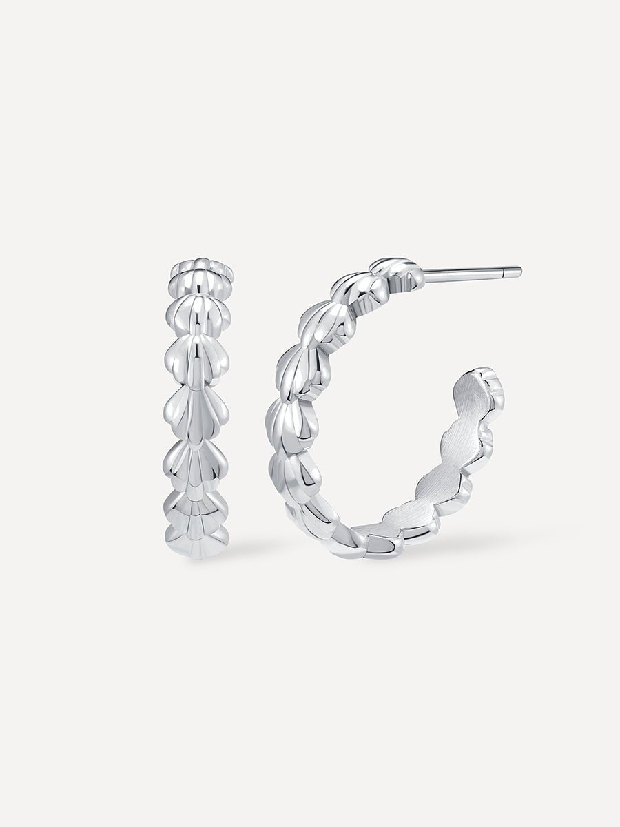 Beach Party Shells Ohrringe Silber-Shopicrush