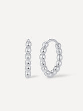 Beaded Hoop Ohrringe Silber-Shopicrush