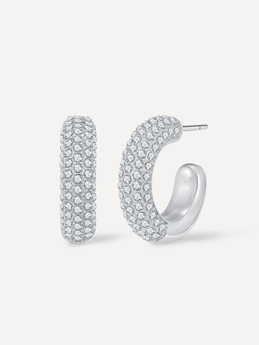 Big Starry Night Ohrringe Silber-Shopicrush