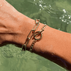 Carla Paper Clip Chain Armbander - icrush - schmuck