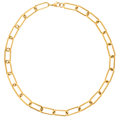 Carla Paper Clip Chain Kette Gold - icrush - schmuck