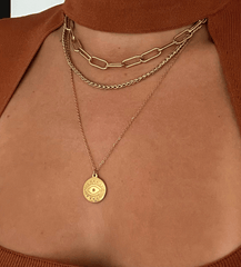 Carla Paper Clip Chain Kette Gold - icrush - schmuck