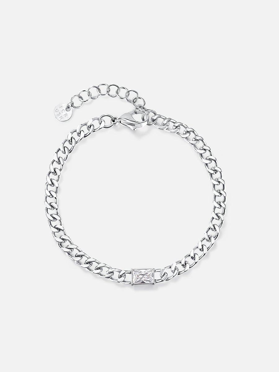Center Stone ARMBAND Silber-Shopicrush