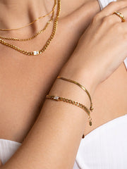 Center Stone ARMBAND Silber-Shopicrush