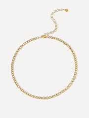 Center Stone Kette Gold-Shopicrush