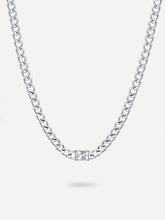 Center Stone Kette Silber-Shopicrush