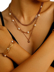 Cheerful Pearls Kette Silber - icrush - schmuck