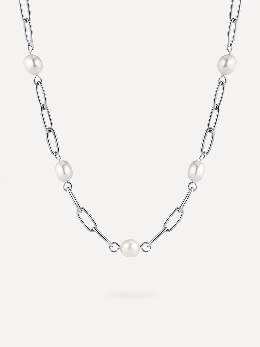 Cheerful Pearls Kette Silber - icrush - schmuck