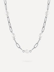 Cheerful Pearls Kette Silber - icrush - schmuck