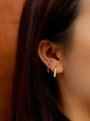 Chunky Twist Hoop Ohrringe Gold-Shopicrush