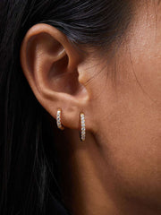 CRYSTALIZED SHINE HOOP SMALL Ohrringe - icrush - schmuck