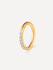 CRYSTALIZED SHINE Titan Piercing Gold - icrush - schmuck