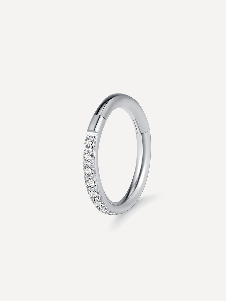 CRYSTALIZED SHINE Titan Piercing Silber-Shopicrush