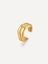 Curvy Wave Ohrringe Gold-Shopicrush
