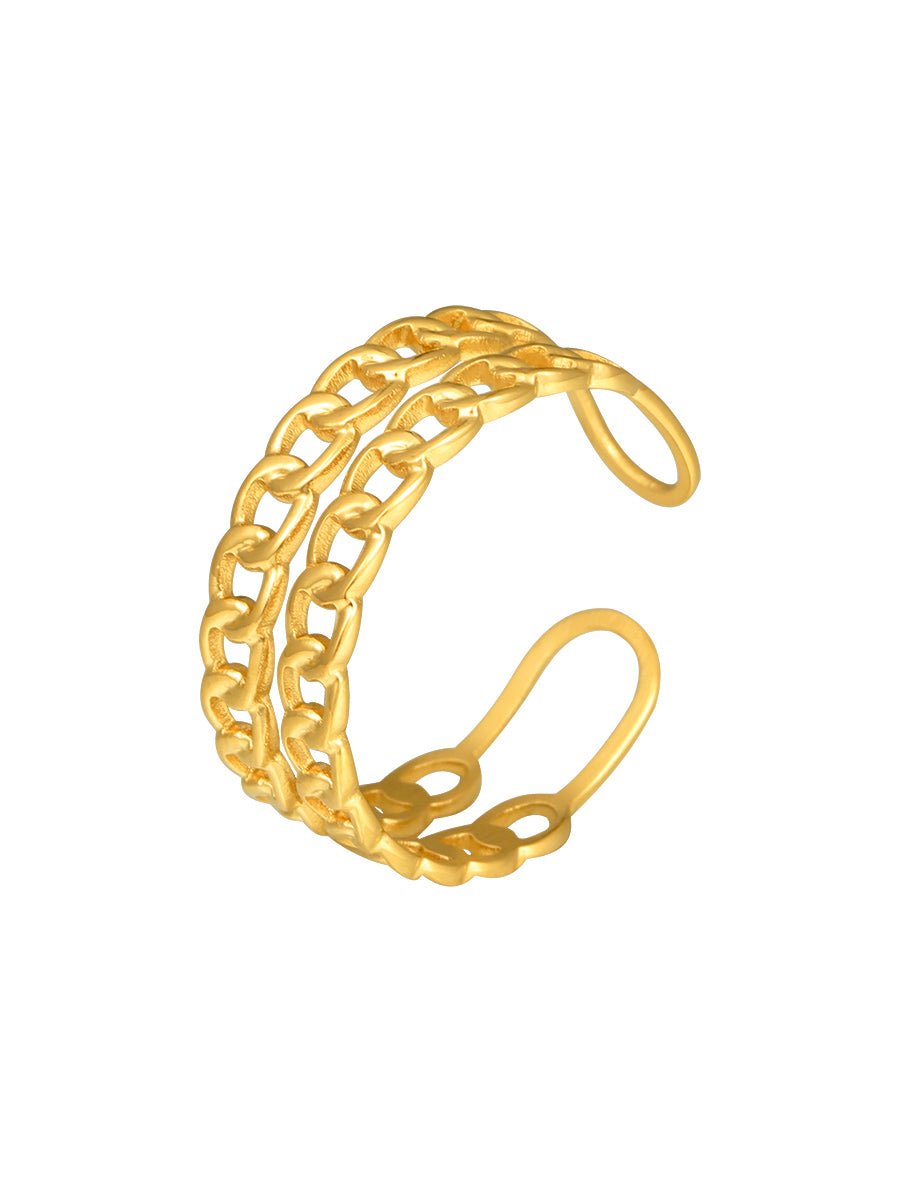 Detached Reflection Ring Gold-Shopicrush