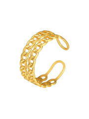 Detached Reflection Ring Gold-Shopicrush