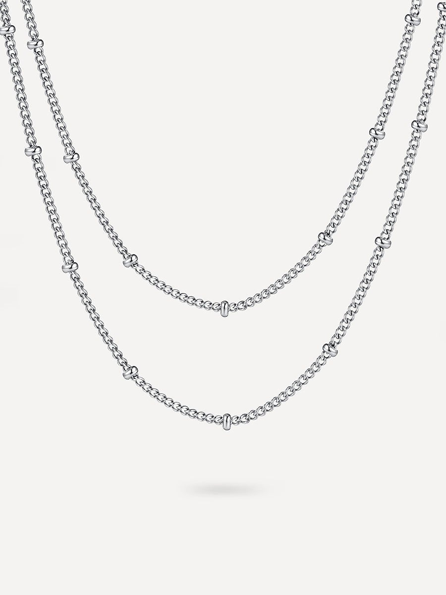Double Gentleness Kette Silber-Shopicrush