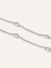 Drop Line FUSSKETTCHEN Silber-Shopicrush