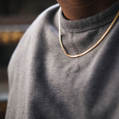 Elegante Panzerkette (3mm) – 18K Echtgold - Vergoldung - icrush - schmuck