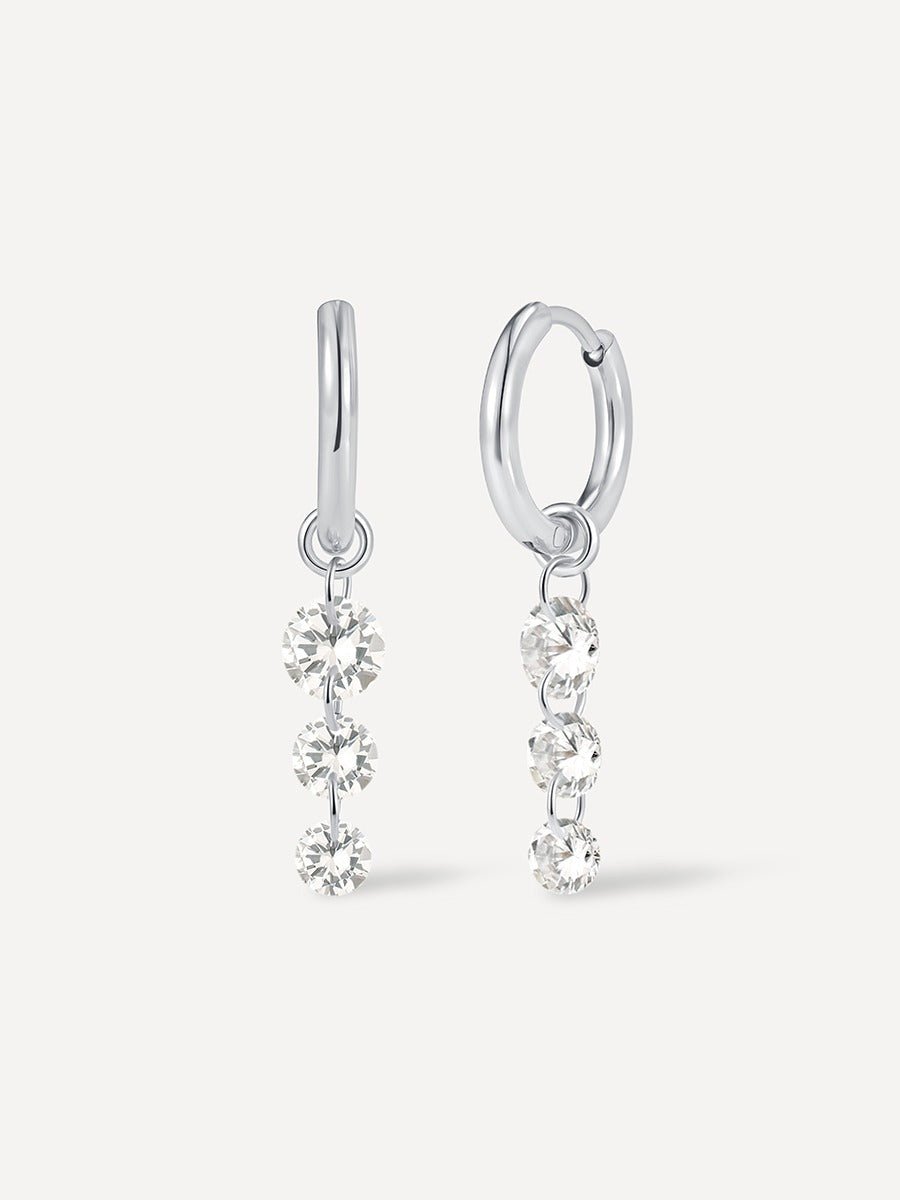 Falling Star Ohrringe Silber-Shopicrush