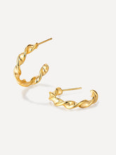 FINE TWIST OHRRINGE GOLD-Shopicrush