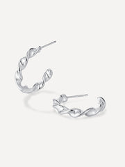 FINE TWIST OHRRINGE SILBER-Shopicrush