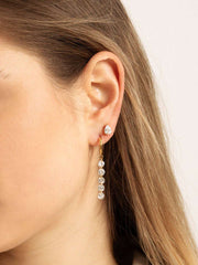 Five Shining Stars Hoop Ohrringe Gold - icrush - schmuck