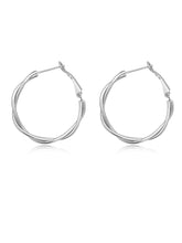 Flourish Hoop Ohrringe Silber-Shopicrush