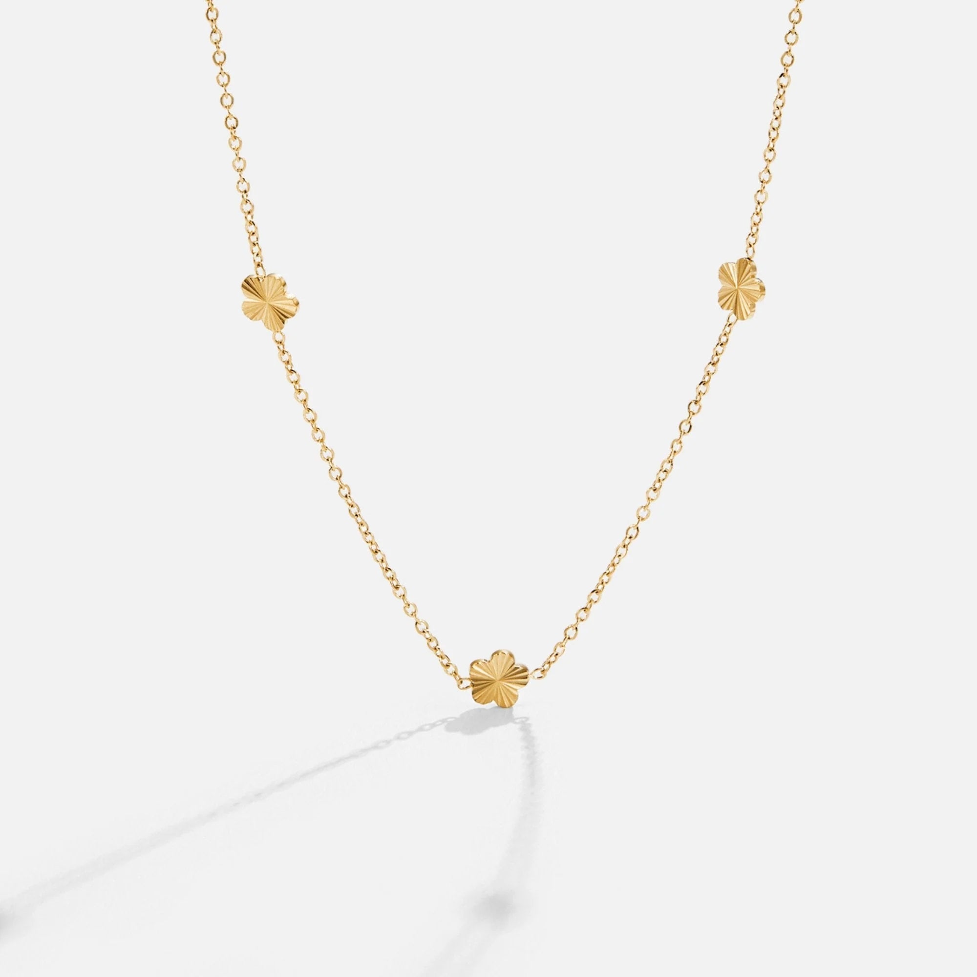 Flower Power Kette Gold - icrush - schmuck