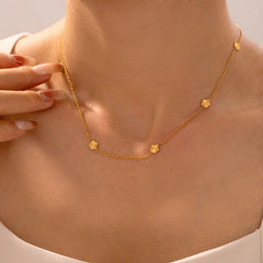 Flower Power Kette Gold - icrush - schmuck