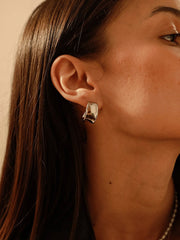 Flowing Arch Ohrringe Silber - icrush - schmuck