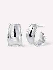 Flowing Arch Ohrringe Silber - icrush - schmuck