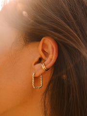 Geometric Hoop Ohrringe Gold-Shopicrush