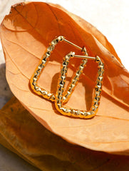 Geometric Hoop Ohrringe Gold-Shopicrush