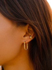 Geometric Hoop Ohrringe Gold-Shopicrush