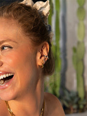 Graceful Dome Small Ohrringe Gold - icrush - schmuck