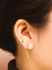 Graceful Oval Ohrringe Gold-Shopicrush