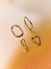 Graceful Oval Ohrringe Gold-Shopicrush