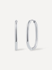 Graceful Oval Ohrringe Silber-Shopicrush