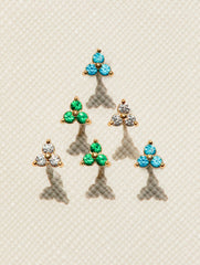 Green Airy Ohrringe Gold-Shopicrush