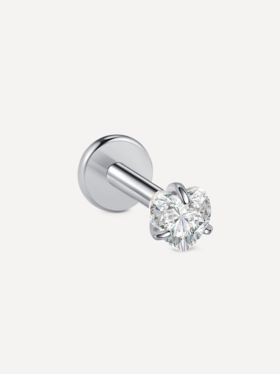 Heart Spark Titan Piercing Silber-Shopicrush