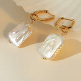 Irregular Baroque Freshwater Pearl Earring - icrush - schmuck