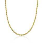 Kordelkette in Gelbgold (Alle Größen) - icrush - schmuck