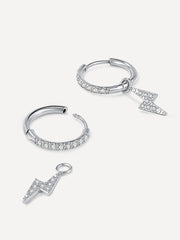 Lighting Shine Ohrringe Silber-Shopicrush