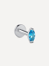 MARQUISE Blue Spark Titan Piercing Silber-Shopicrush