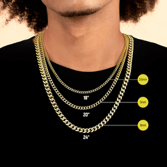 Miami Panzerkette in Weißgold (Alle Größen verfügbar) - icrush - schmuck