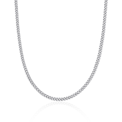 Miami Panzerkette in Weißgold (Alle Größen verfügbar) - icrush - schmuck