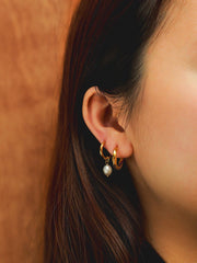 Modern Pearl Small Ohrringe Gold-Shopicrush